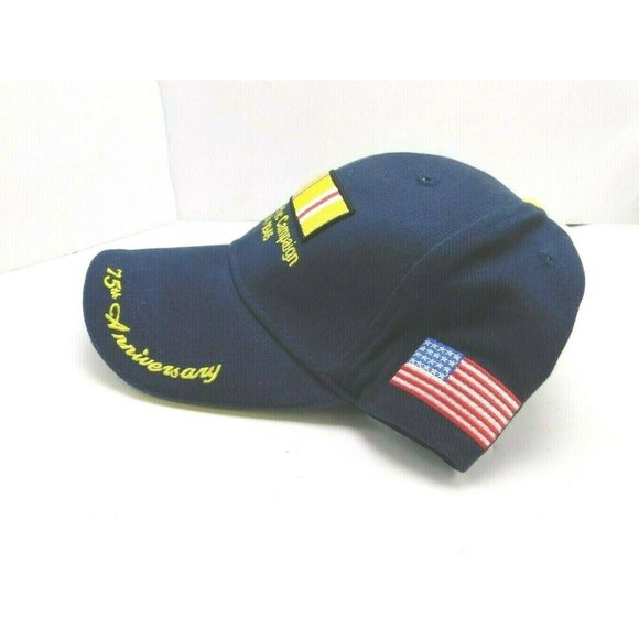 World War II 75th Anniversary Asiatic Pacific Campaign Hat Cap Strapback Blue - Picture 4 of 11